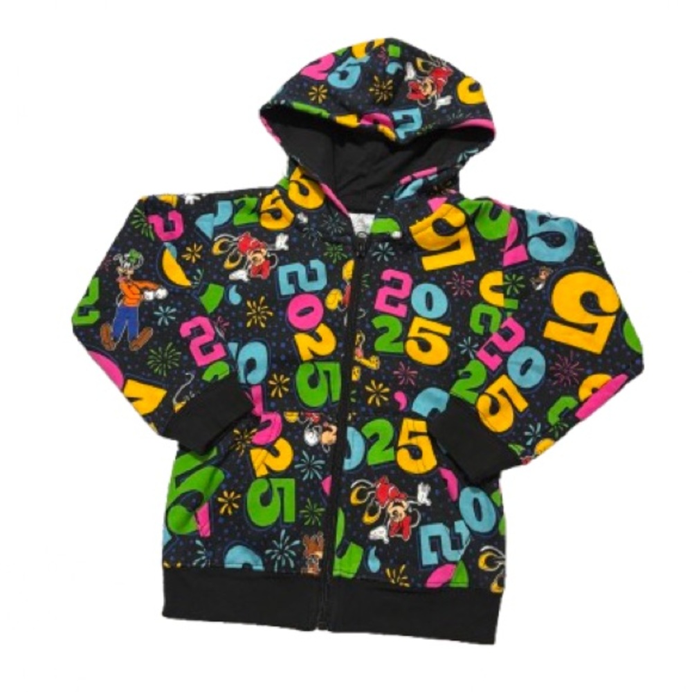 NWT Disney Kids Hooded Zip-Up Walt Disney World Mickey And Friends 2025 size 4T